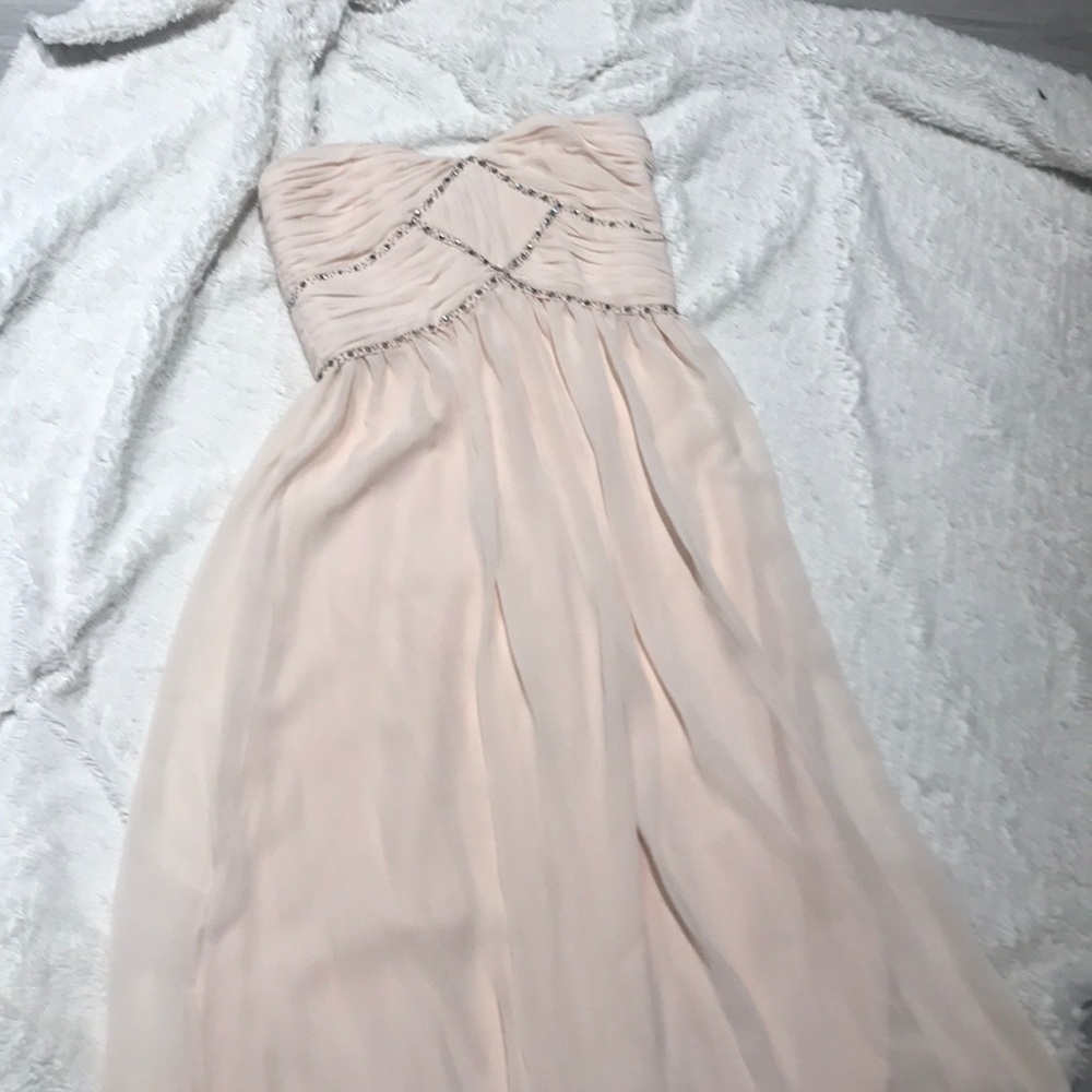 Pearl by Georgina Chapman blush bridesmaids dress